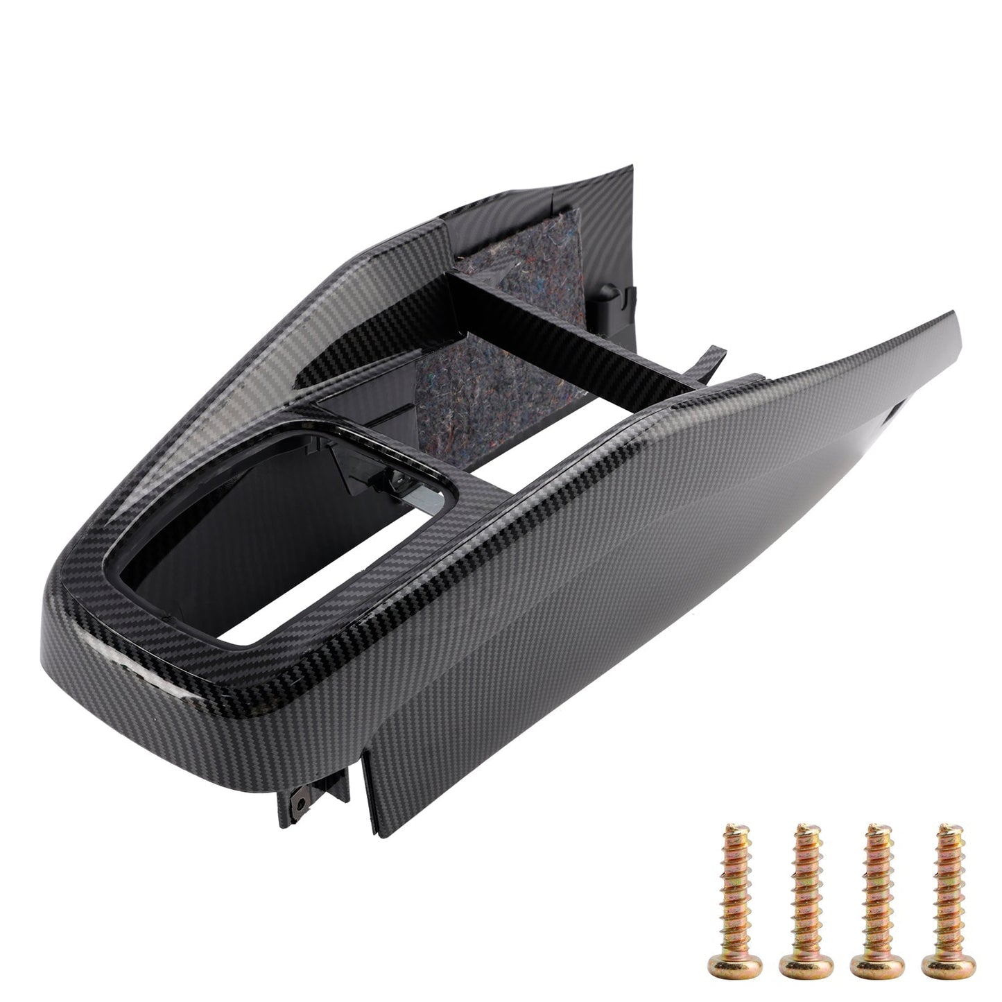 Moldura de consola central con patrón de fibra de carbono para Volkswagen Golf Jetta 1999-2005, 1J1863201D