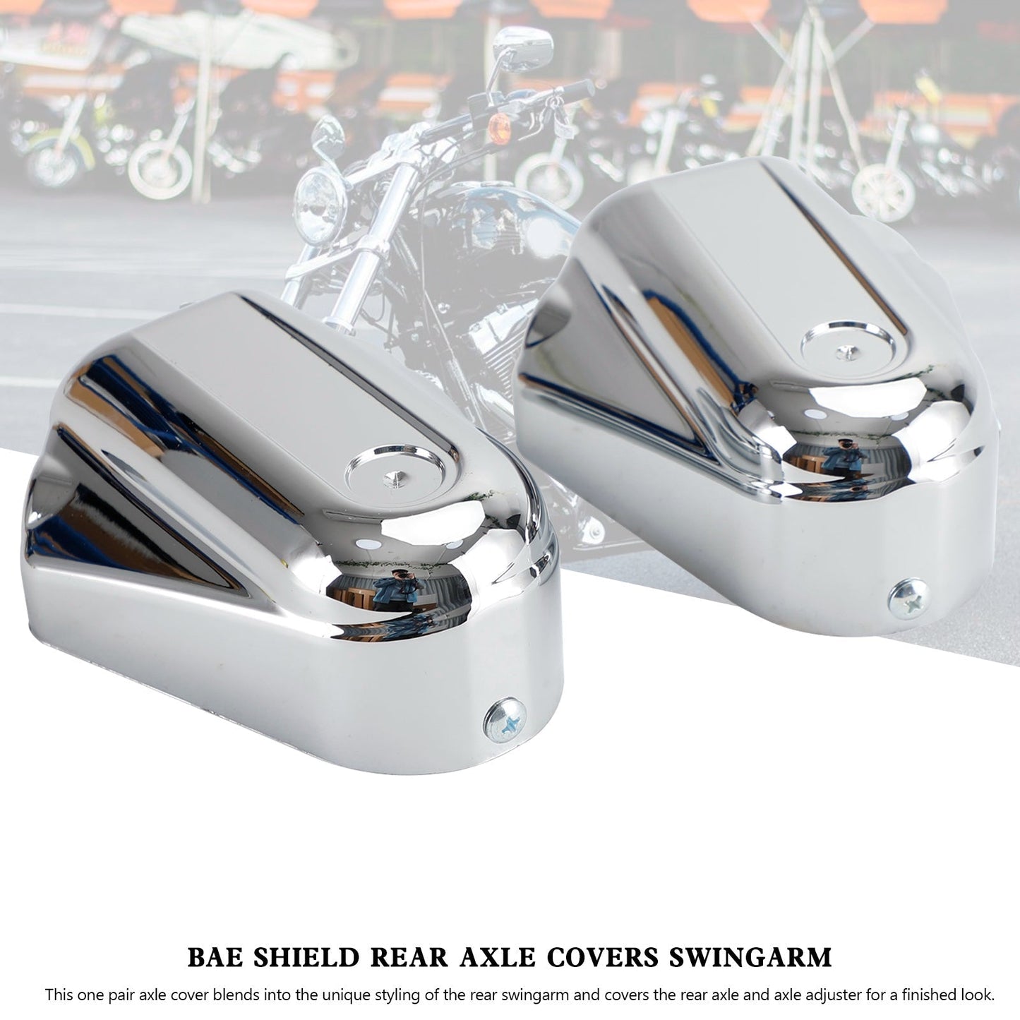 Bar Shield Rear Axle Covers Swingarm For Softail FLS FLSTN 2008-2020