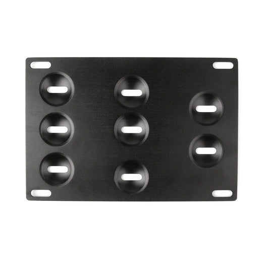 Support de fixation de plaque d'immatriculation pour crochet de remorquage de pare-chocs avant de VW Golf 6