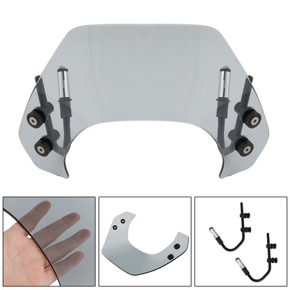 Short Motorcycle Windshield WindScreen fit for Vespa Sprint 150 2016-2021