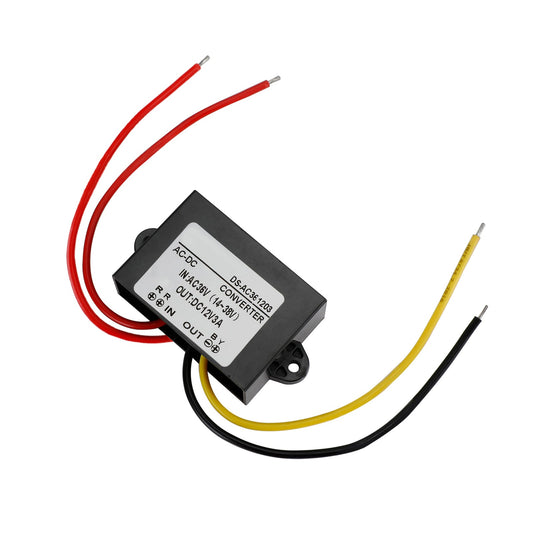 Convertisseur CA/CC étanche, abaisseur de tension CA 36 V vers CC 12 V, module d'alimentation 1 A, 3 A, sans connecteur