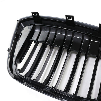 2022-2024 Double Slat Gloss Black Front Kidney Grill Grille Fit BMW IX3 G08 LCI
