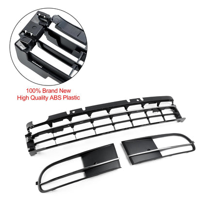 2012-2016 Volkswagen Beetle 5C Front Bumper Lower Grille + Fog Light Grill Generic