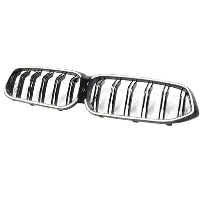 Double Slat Black Front Kidney Grill Grille Fit BMW 6 Series G32 2020-2025