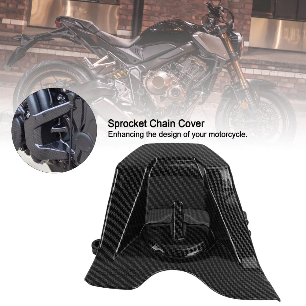 Protector de cadena de piñón delantero de carbono para Honda CBR650R CB650R 2019-2021