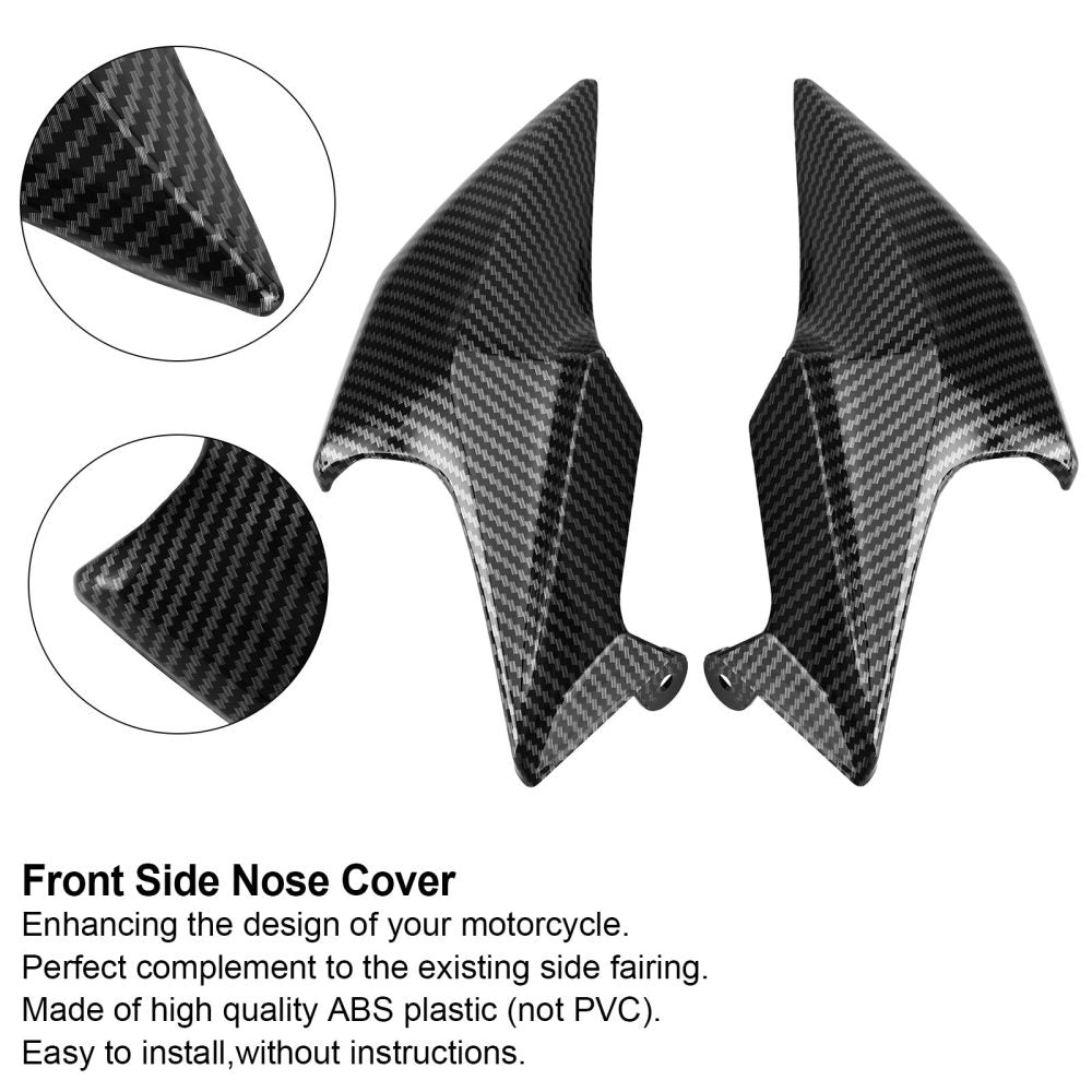 Carenado frontal de fibra de carbono para el panel del faro delantero de Kawasaki Z900 (2020-2021)