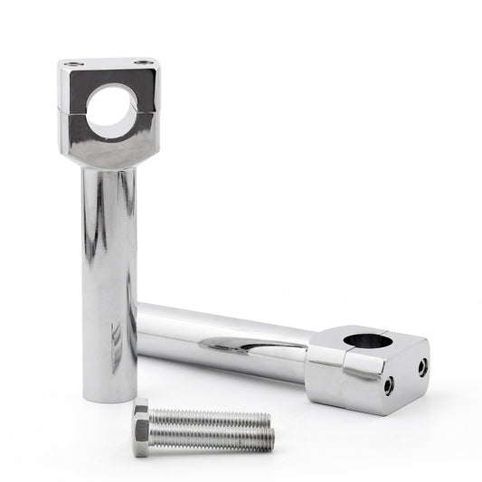 Elevador de manillar de motocicleta de 6" compatible con manillar de 1" cromado