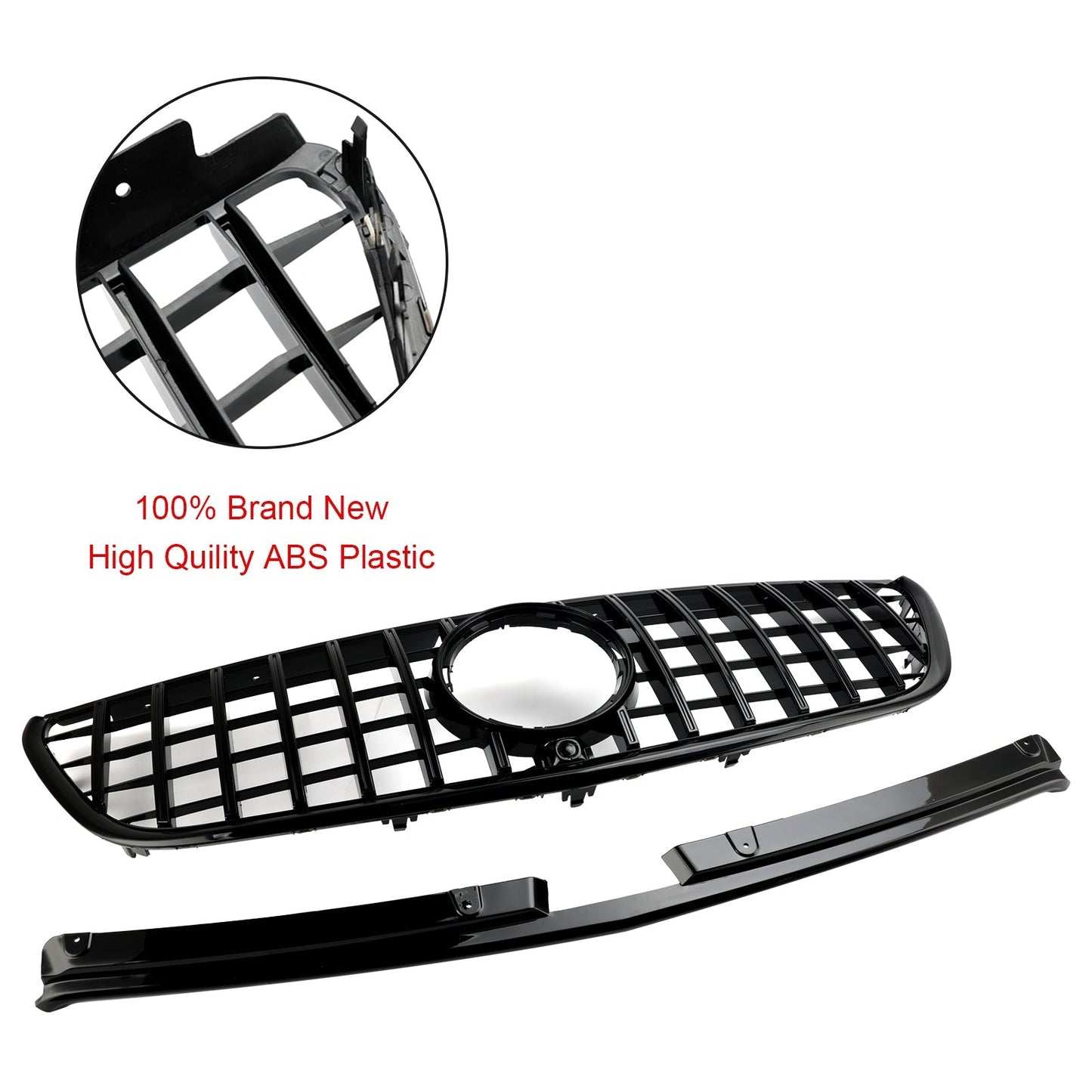 2015-2019 Mercedes Benz Vito W447 111CDI 114CDI 116CDI 119CDI GT Stlye Front Bumper Grill Gloss Black Grill