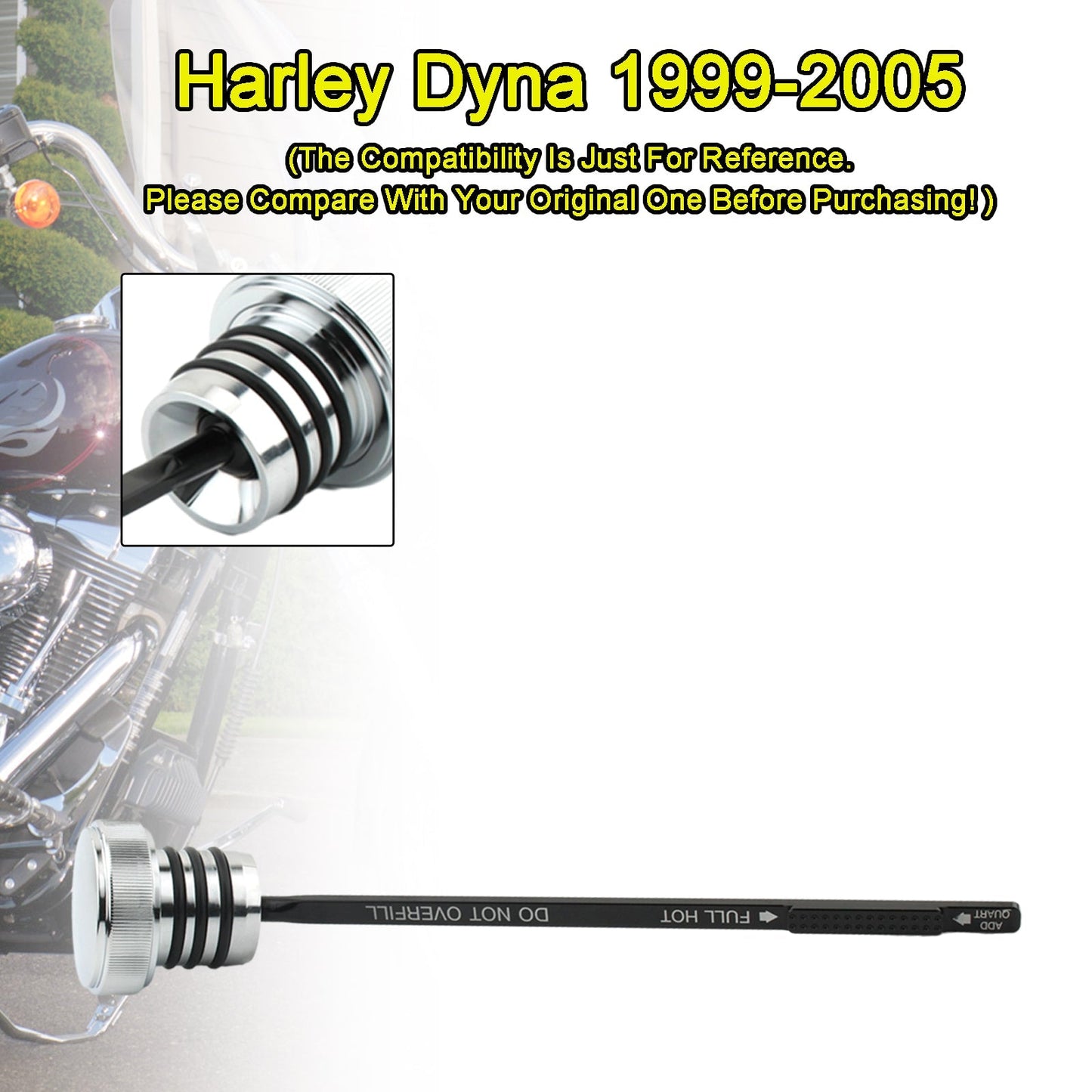 Tapón de la tapa del tanque de aceite para Super Glid FXD FXDX FXDL Dyna 99-05 0710-0150