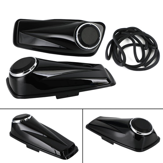 Saddlebag TRIPLE 6.5" Inch Speaker Lids for Harley Touring Glide 2014-2021 6.5''