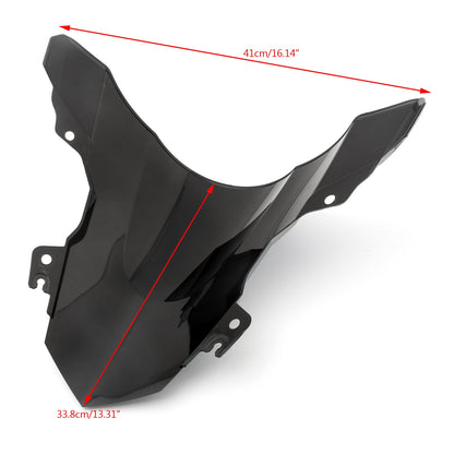 Windshield WindScreen Double Bubble For BMW S1000RR 2015-2018 Black