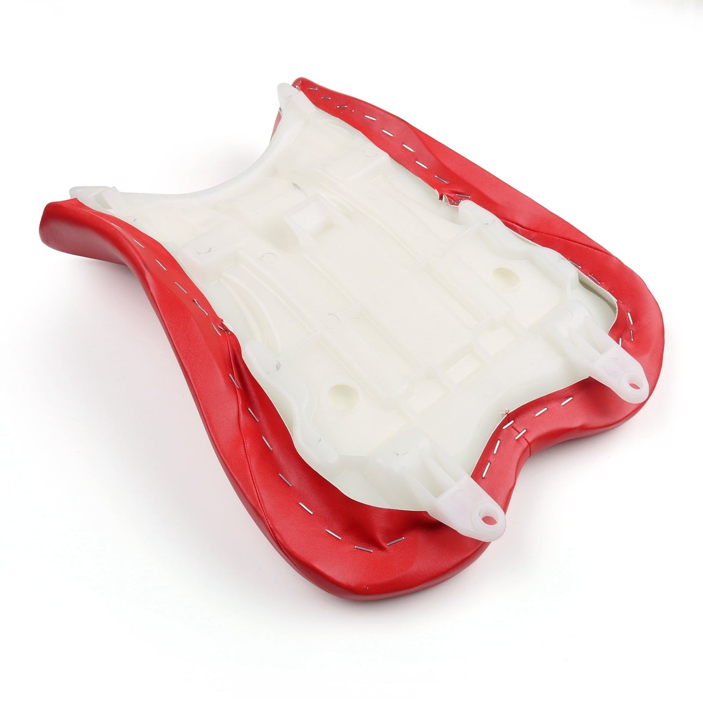 Housse de selle pilote avant en cuir rouge pour Yamaha YZF R1 2009-2011