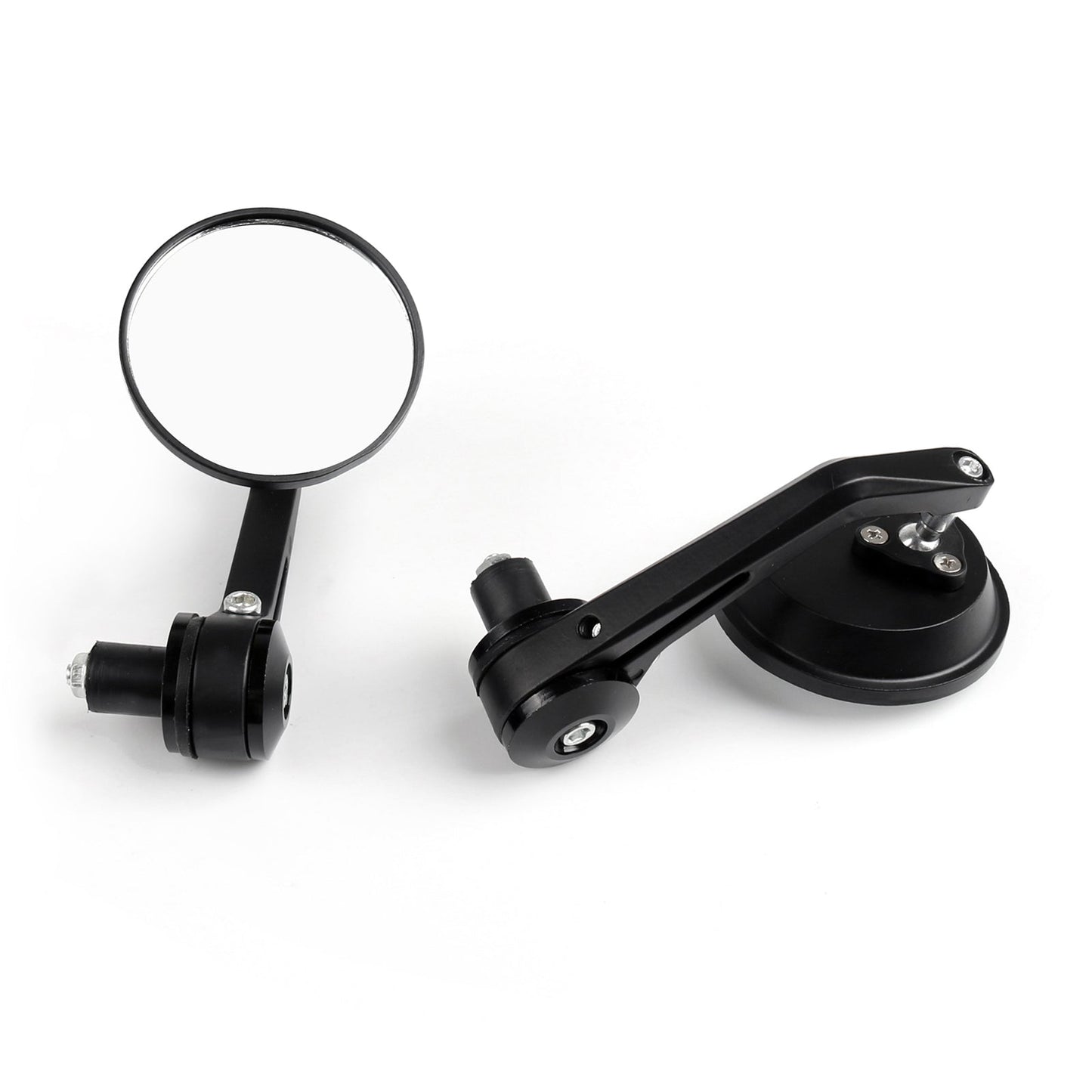 1 paire de rétroviseurs latéraux ronds CNC pour moto, 3 pouces, embout de guidon de 7/8 pouces, pour Cafe Racer