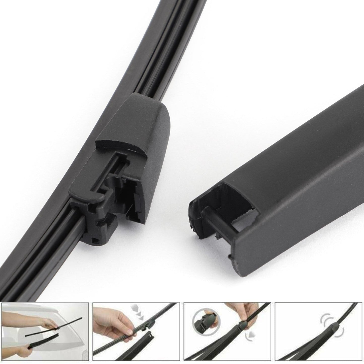 VW Golf 5 MK5 2004-2008 Car Windscreen Window Rear Wiper Arm Wiper Blade Set