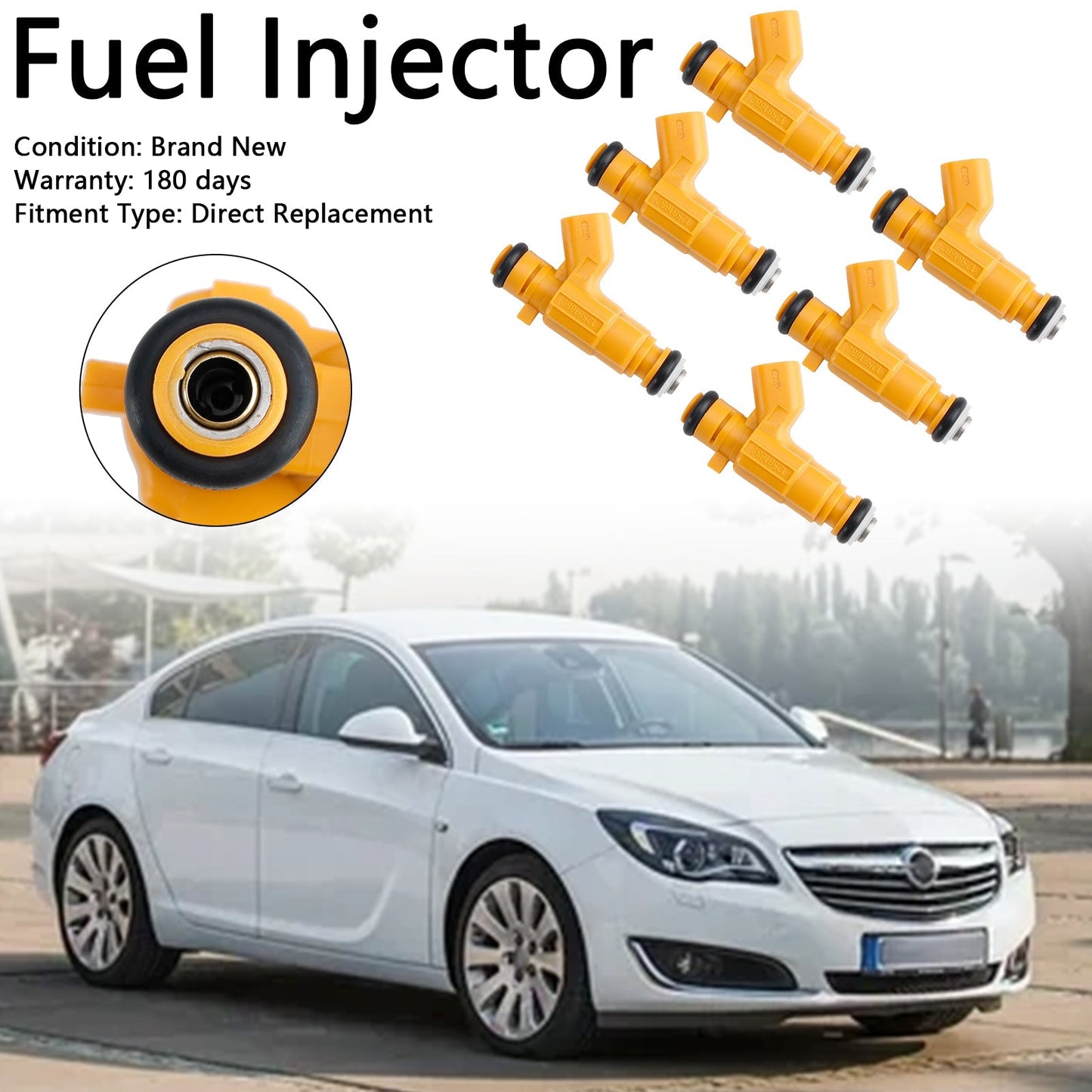 Inyector de combustible de 6 piezas para Saab 9-3 (2006-2009) 0280156129 12581682