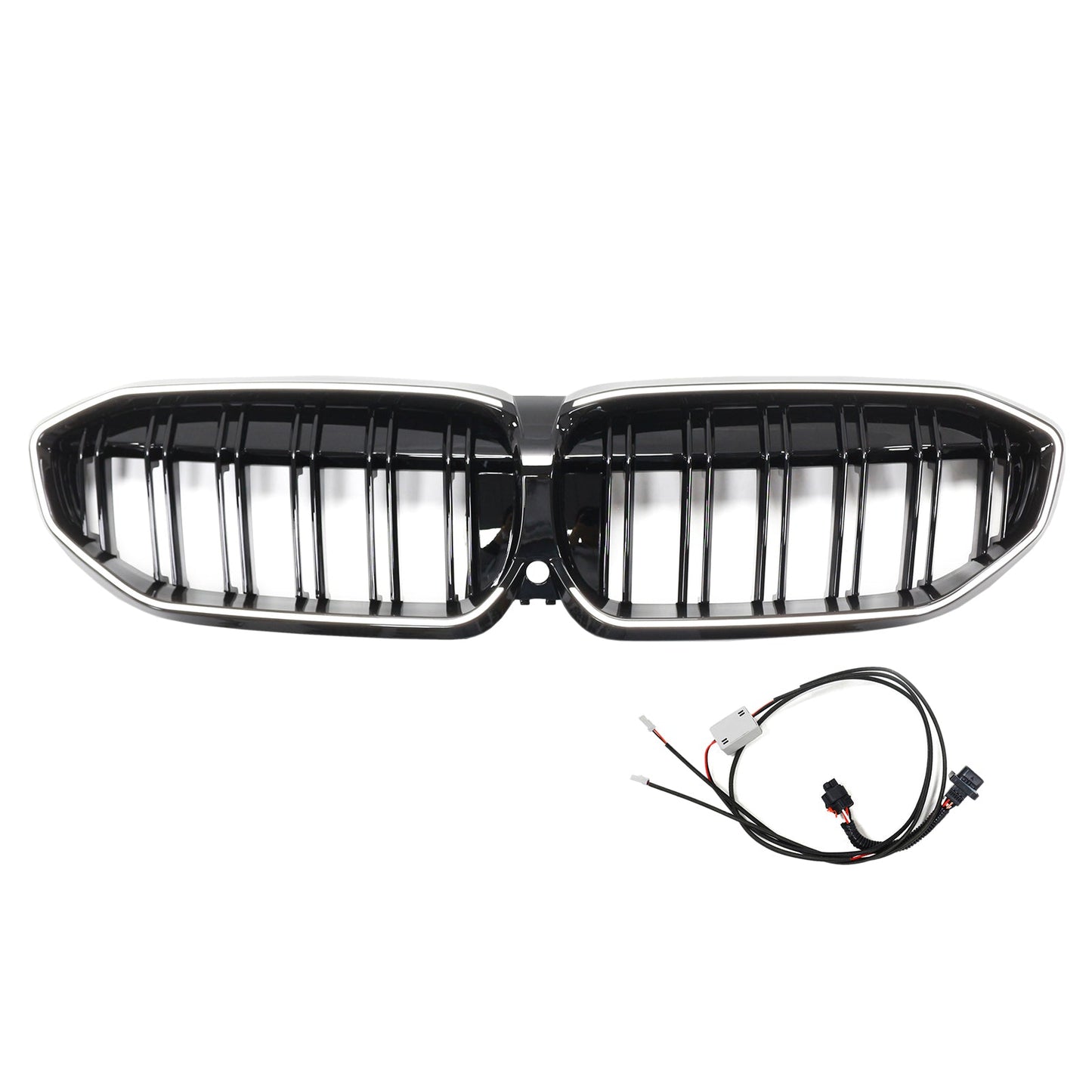 2019-2022 Double Slat Black Kidney Grille 51138072085 Fit BMW 3 Series G20