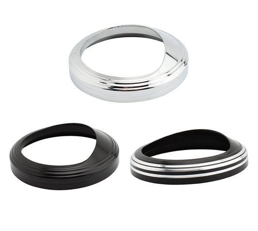 Carcasa exterior para velocímetro de 5 pulgadas para Glide Softail Fat Boy FXST, color plateado