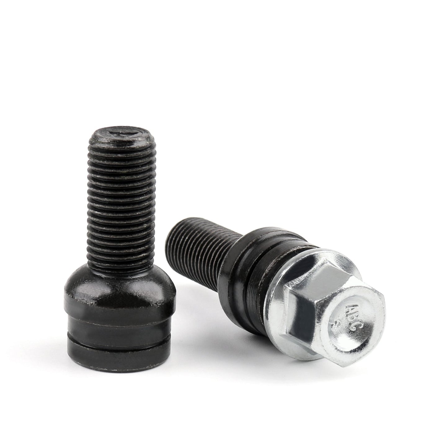 Juego de 4+1 pernos y tuercas de seguridad para ruedas de acero de 17 mm con llave para VW Golf Audi