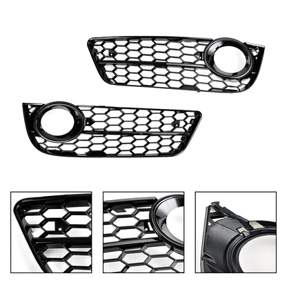 Audi 2007-2011 A5 Standart Style 1522024 Pair Honeycomb Front Fog Lamp Cover Grill