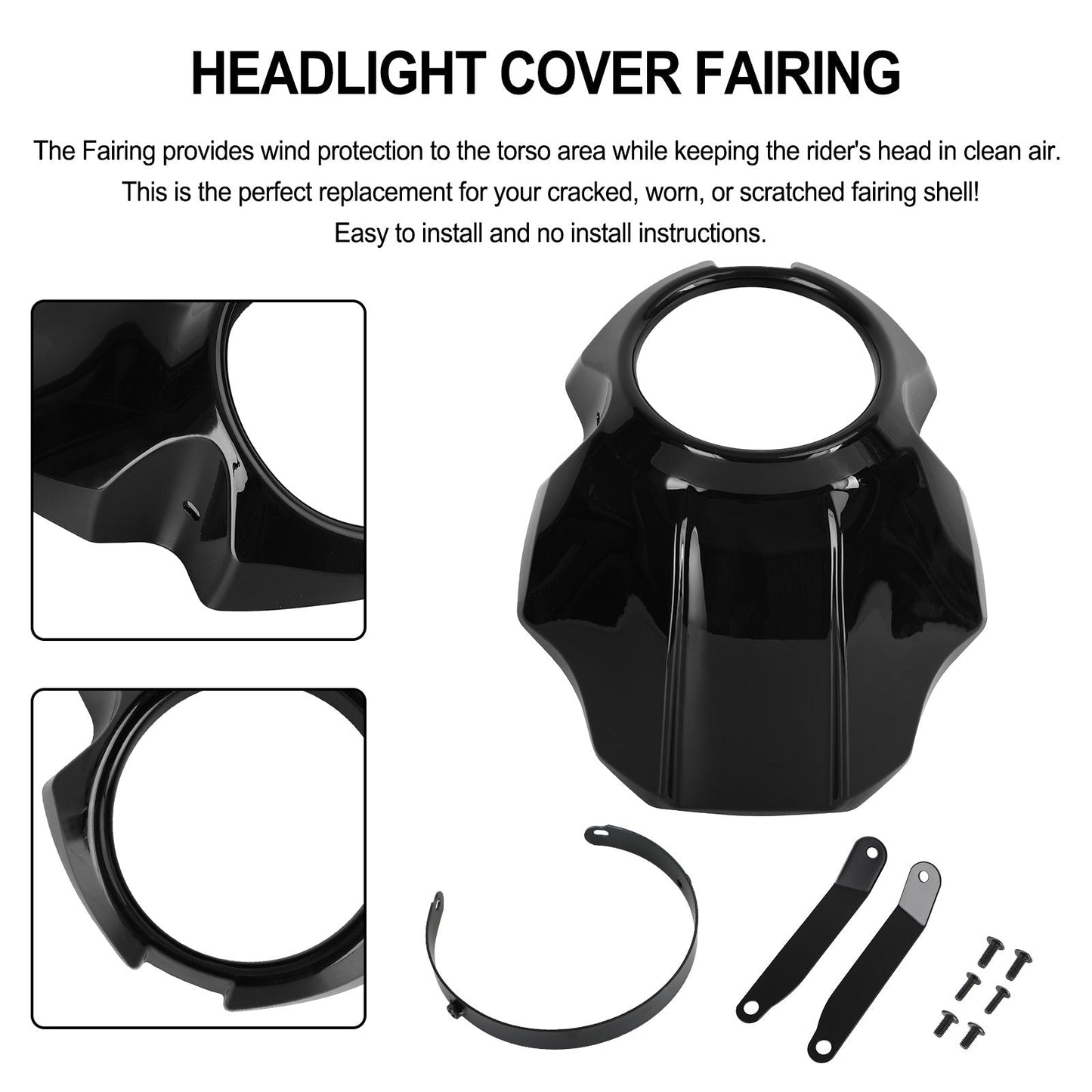 Pare-brise de phare avant pour Honda Rebel CMX 300 500 17-2021