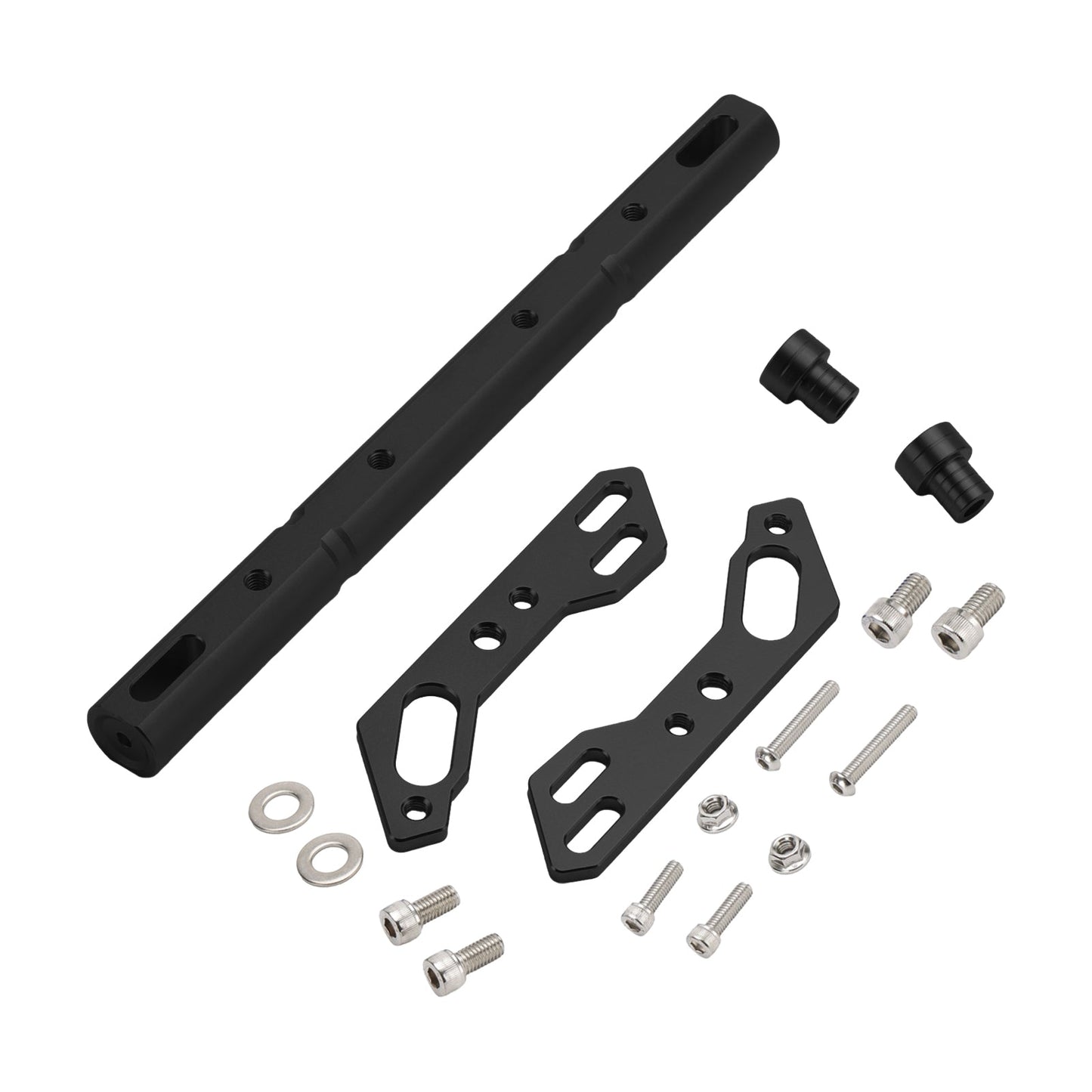 Palanca de equilibrio universal para manillar de motocicleta, ajustable, CNC, color plateado