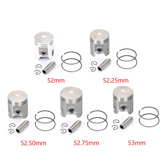 Juego de anillos de pasador de pistón para Yamaha YN100, OVETTO NEOS 100 (99-03), YQ100 Nitro Aerox 100 (00-02)