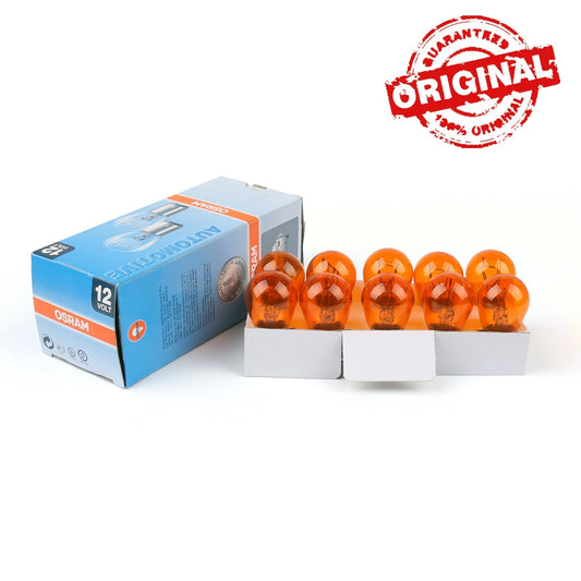 Lot de 10 ampoules OSRAM 12 V 21/5 W P21/5 W BAY15D pour feux de stop DRL Ambre 2 200 K 