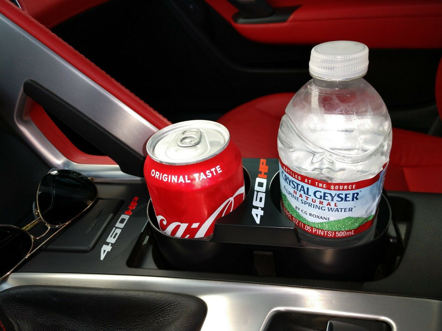 Center Console Storage Cup Holder fit for C7 CORVETTE DUEL EXTENDABLE and RETRACTABLE