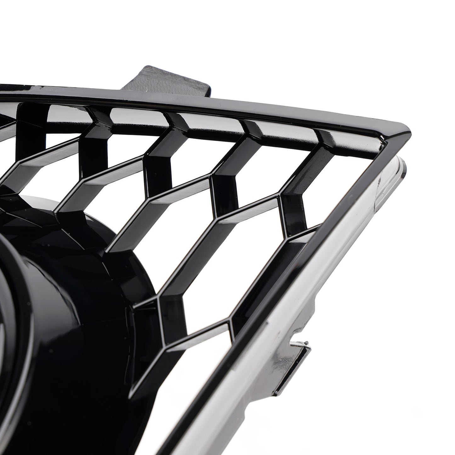 2010-2014 Audi A1 Black Front Bumper Honeycomb Fog Grille Cover