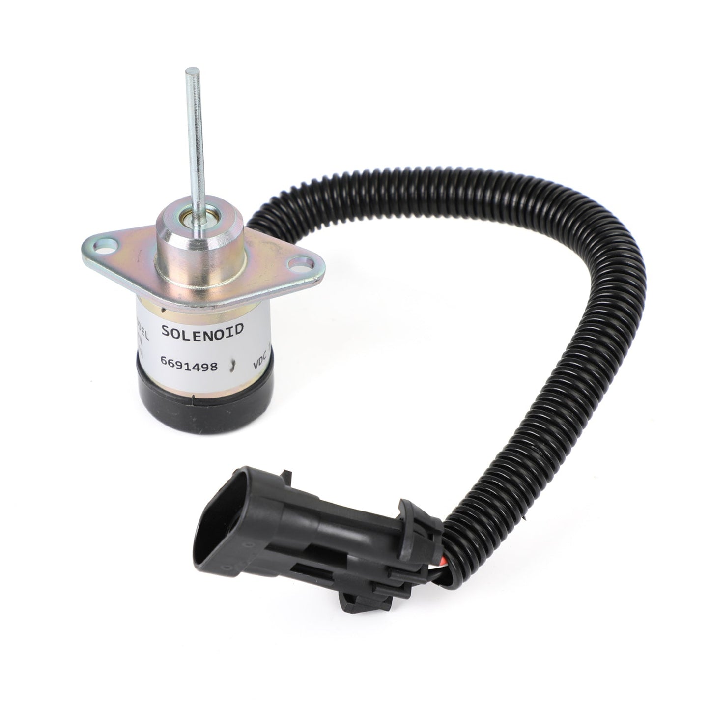 Solenoide de corte de combustible 6691498 de 12 V para Bobcat S150, S175, S185, T180 y T190