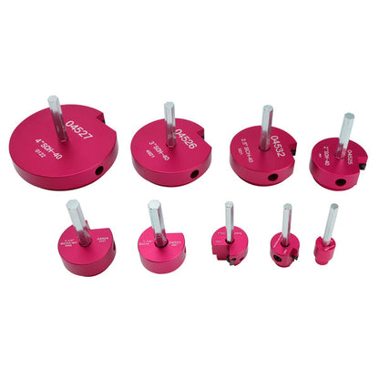 9PCS PVC Pipe Reamer Kit Fitting Socket Saver SCH Plumbing Tools For 1/2" Drills