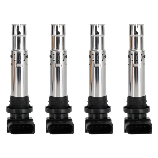 Lot de 4 bobines d'allumage 036905715F 036905100 pour VW Golf 1.4 TSI, VW Polo, Jetta 1.6 FSI, Tiguan, Beetle