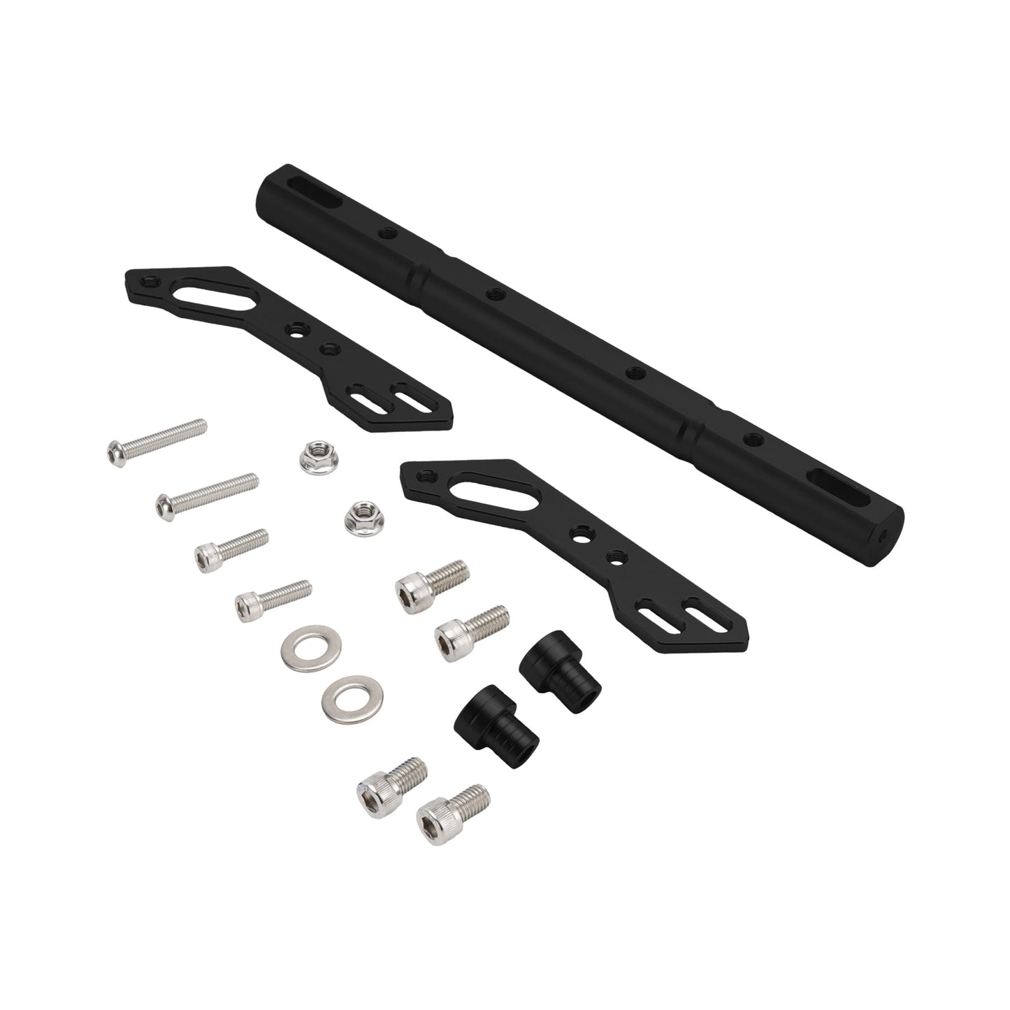 Palanca de equilibrio universal para manillar de motocicleta, ajustable, CNC, color plateado