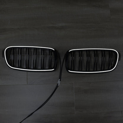2012-2019 Double Slat Front Kidney Grille Grill Fit BMW 3 Series F30 F31 F35