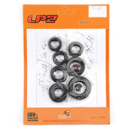Complete Engine Oil Seal Crankcase Kit 9pcs for Honda XL185 XL185S XL200R 79-93