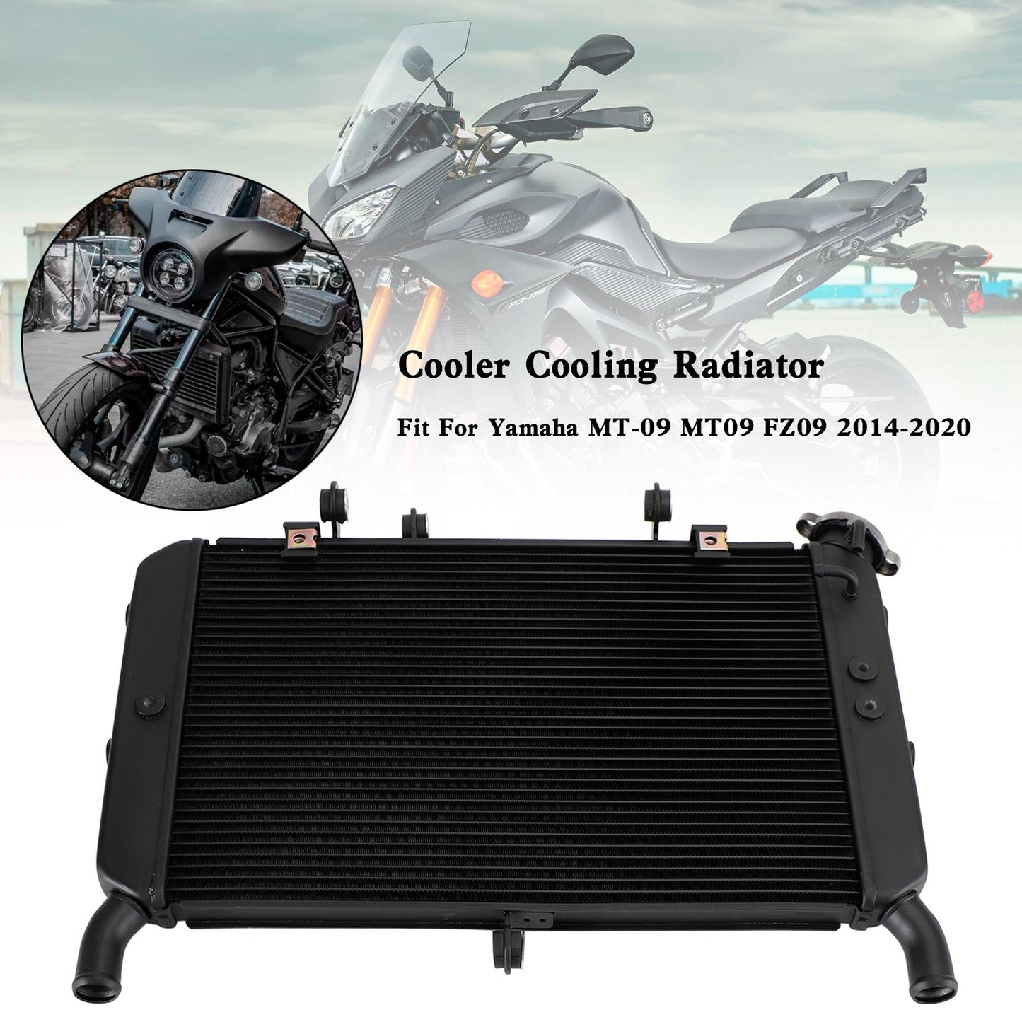 Refroidissement du radiateur pour Yamaha FZ09 MT09 MT-09 TRACER 900