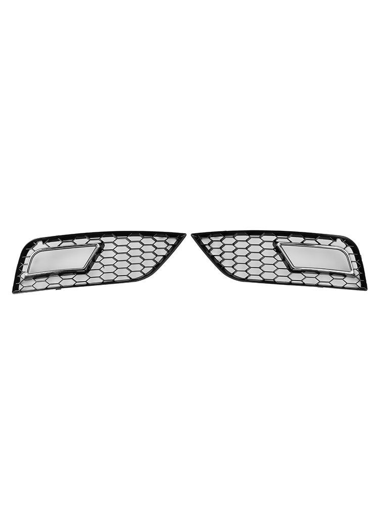 2013-2015 Honeycomb Style Fog Light Cover Fit Audi A4 B8.5 Standard Bumper