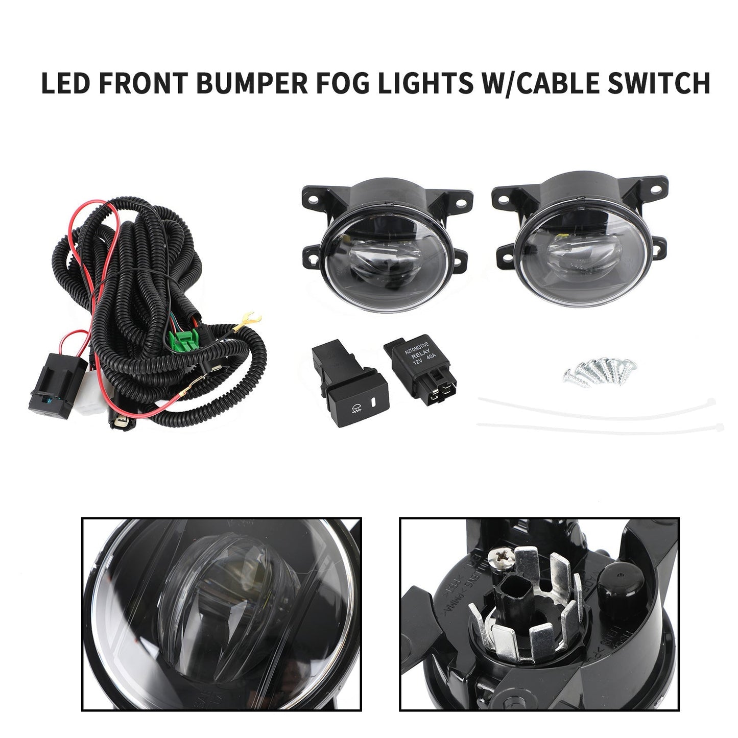 Kit de câblage pour feux antibrouillard avant à LED pour Honda Civic Sedan/Hatchback/Si 2022