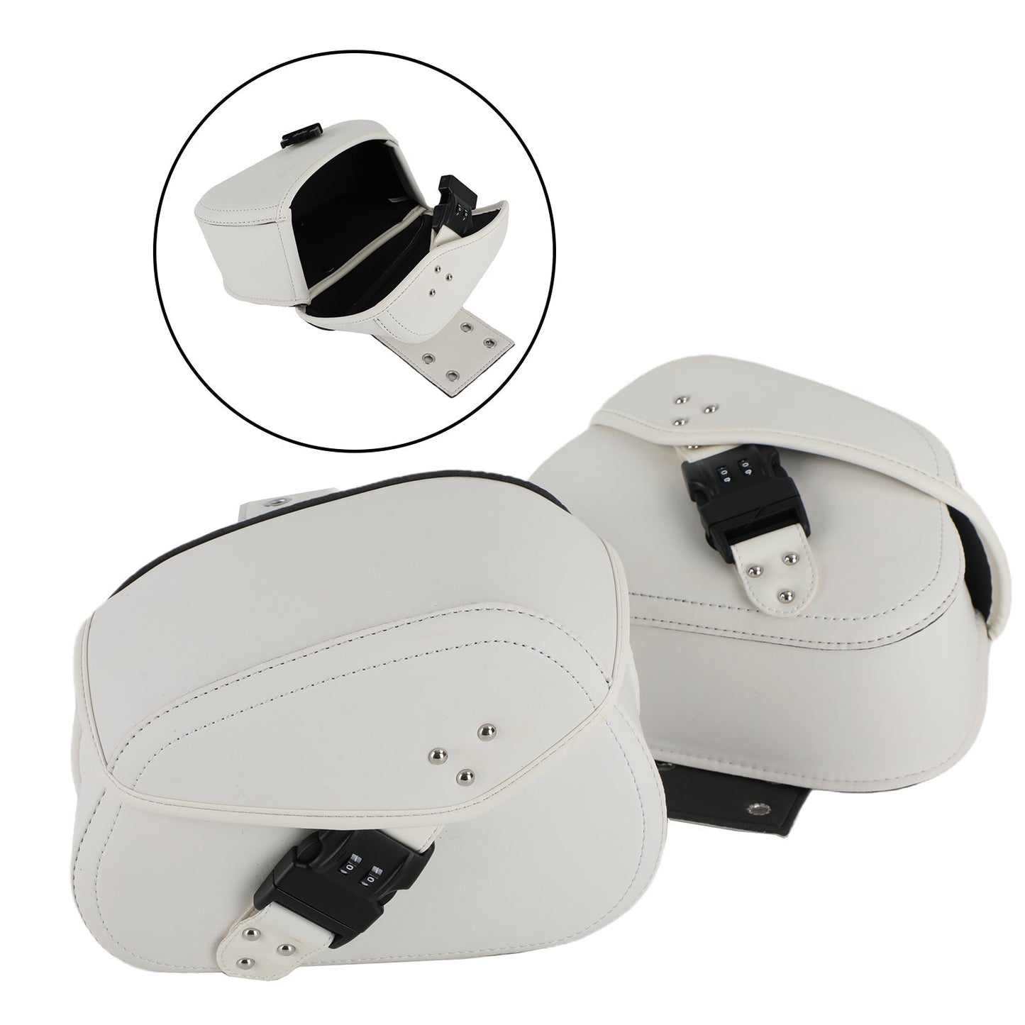 Left,Right Saddlebag Fit For Motorcycle or Bike Universal