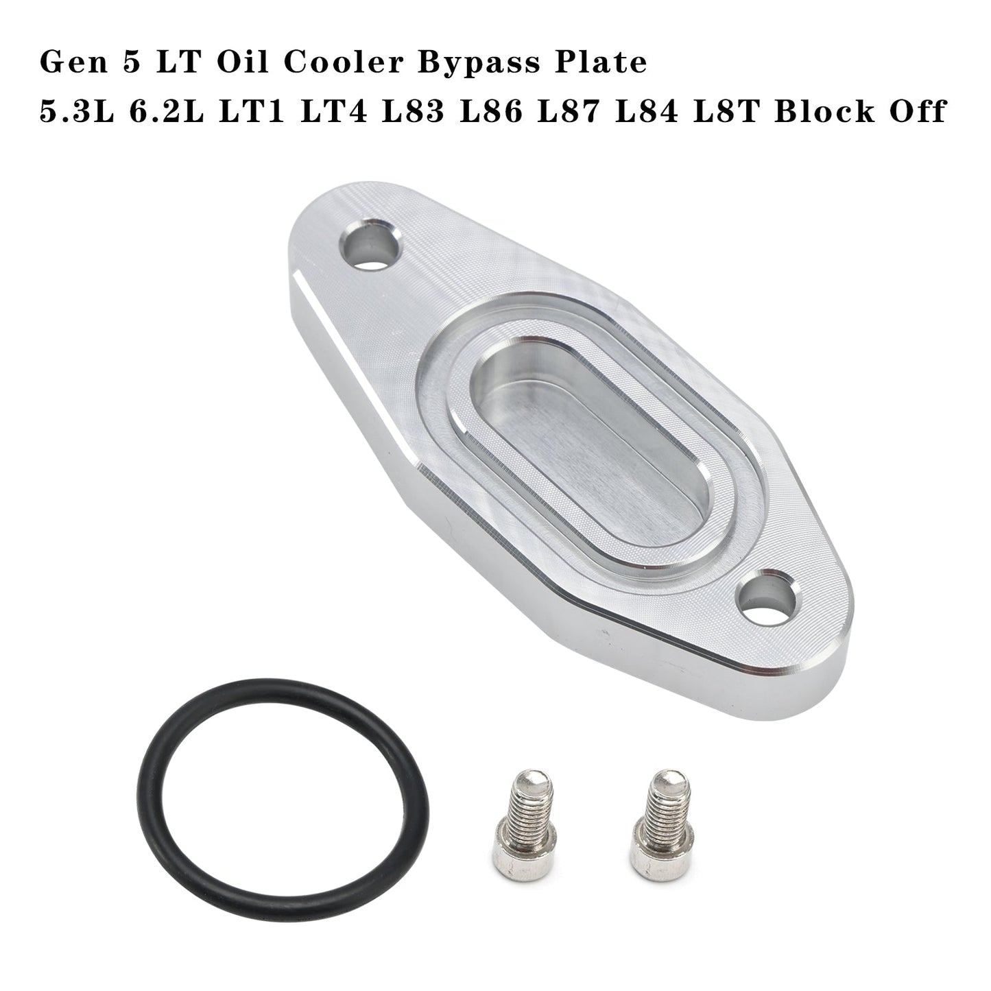 Plaque de dérivation du refroidisseur d'huile Gen 5 LT 5,3 L 6,2 L LT1 LT4 L83 L86 L87 L84 L8T Block Off