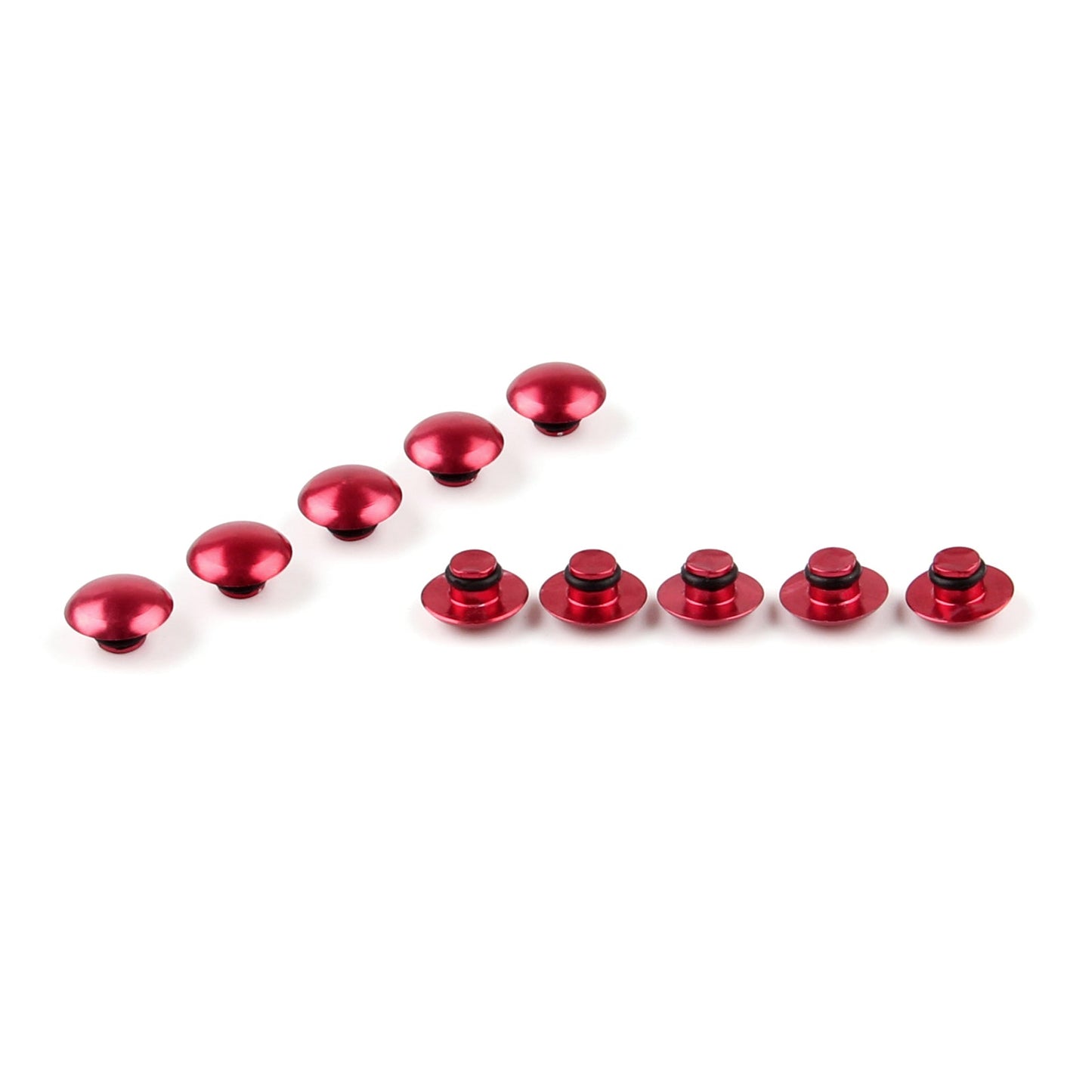 Cache-écrou à six pans creux universel M6 6 mm pour moto, rouge