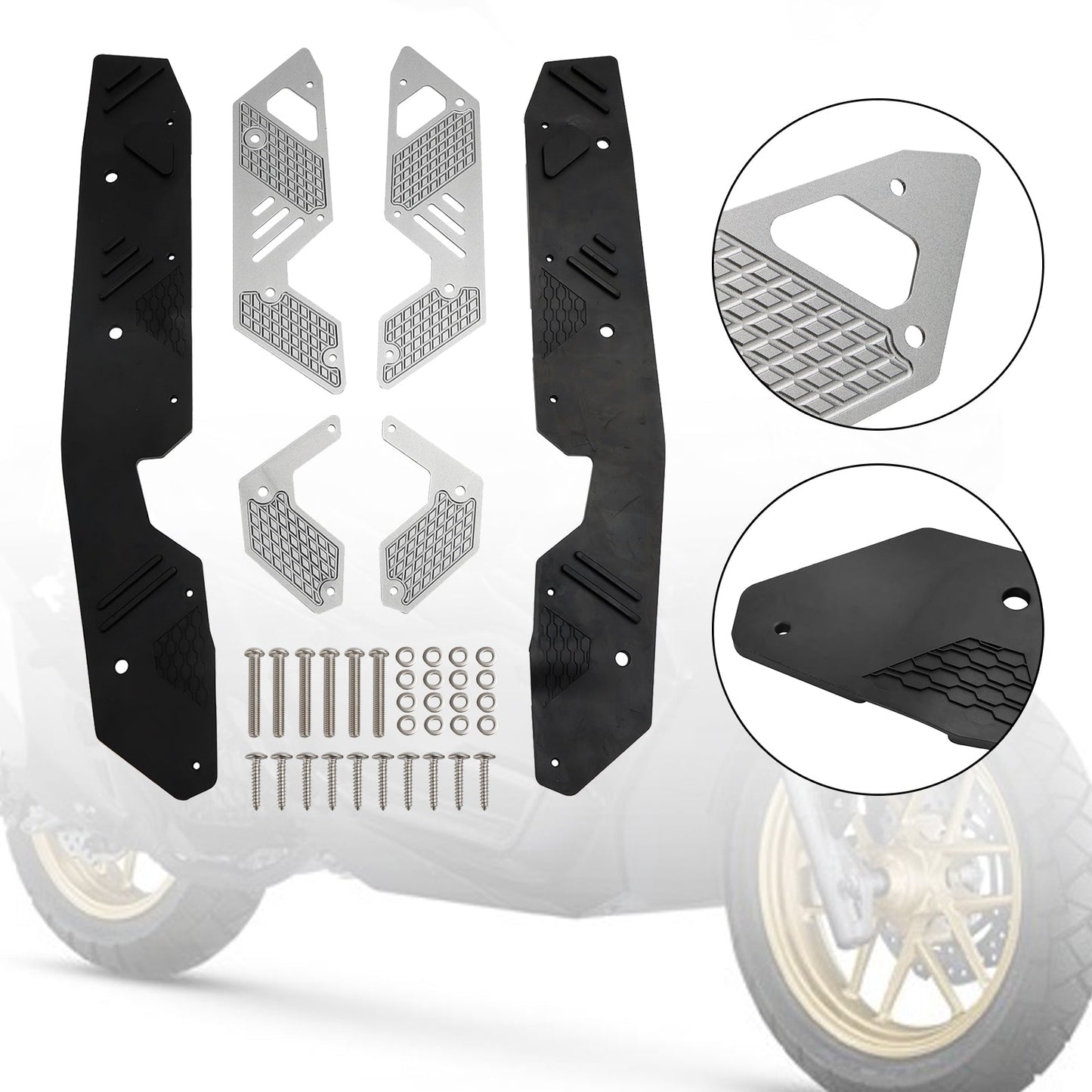 Reposapiés, estriberas, pedal, placa de protección, compatible con HONDA ADV160 2022-2023