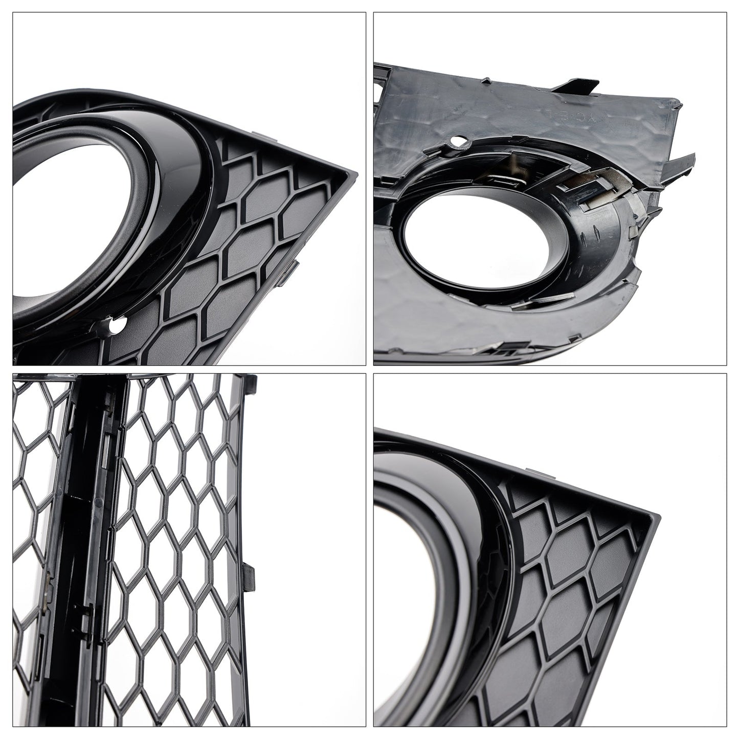 2011-14 Honeycomb Front Bumper Fog Light Grille Fit Audi TT MK2 S-Line TTS
