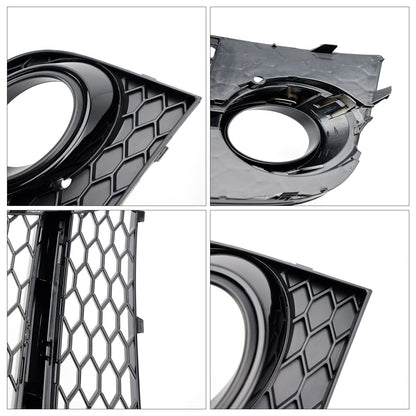 2011-14 Honeycomb Front Bumper Fog Light Grille Fit Audi TT MK2 S-Line TTS