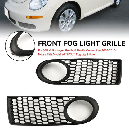 Volkswagen 2006-2010 Beetle & Beetle Convertible 1C0807683J 1C0807684B Front Bumper Fog Light Grille