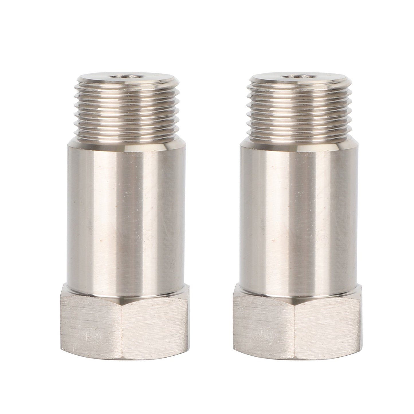 Adaptador de sensor de O2 CEL M18x15 de 45 mm para tubo de extensión de luz de verificación del motor (2 unidades)