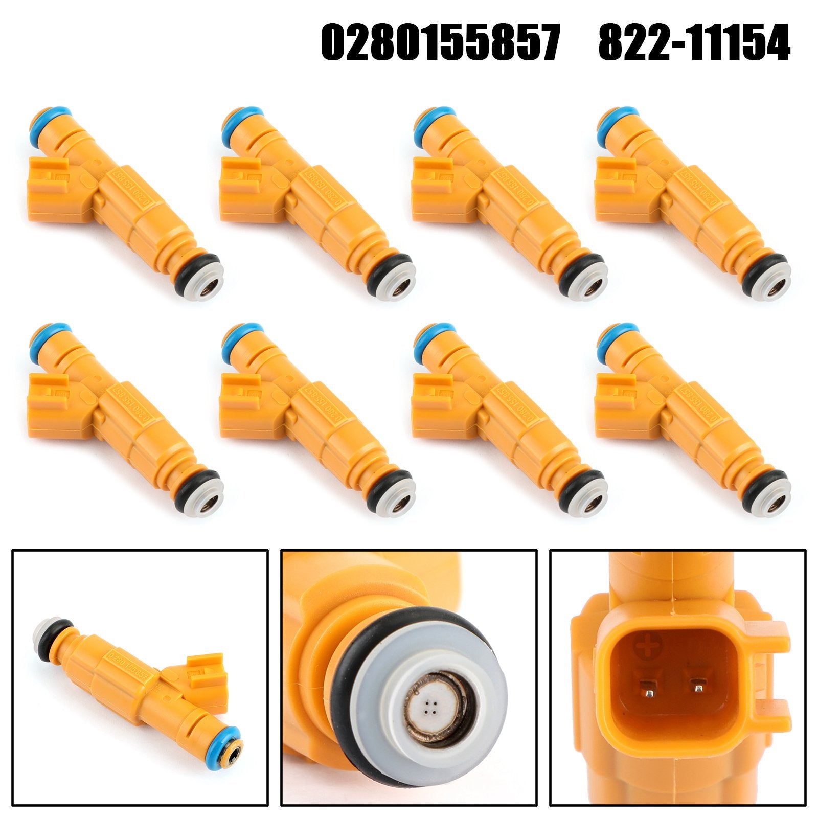Generic Set of 8 Fuel Injectors 0280155857 For Ford 4.6 Lincoln Town 822-11154 0280155857