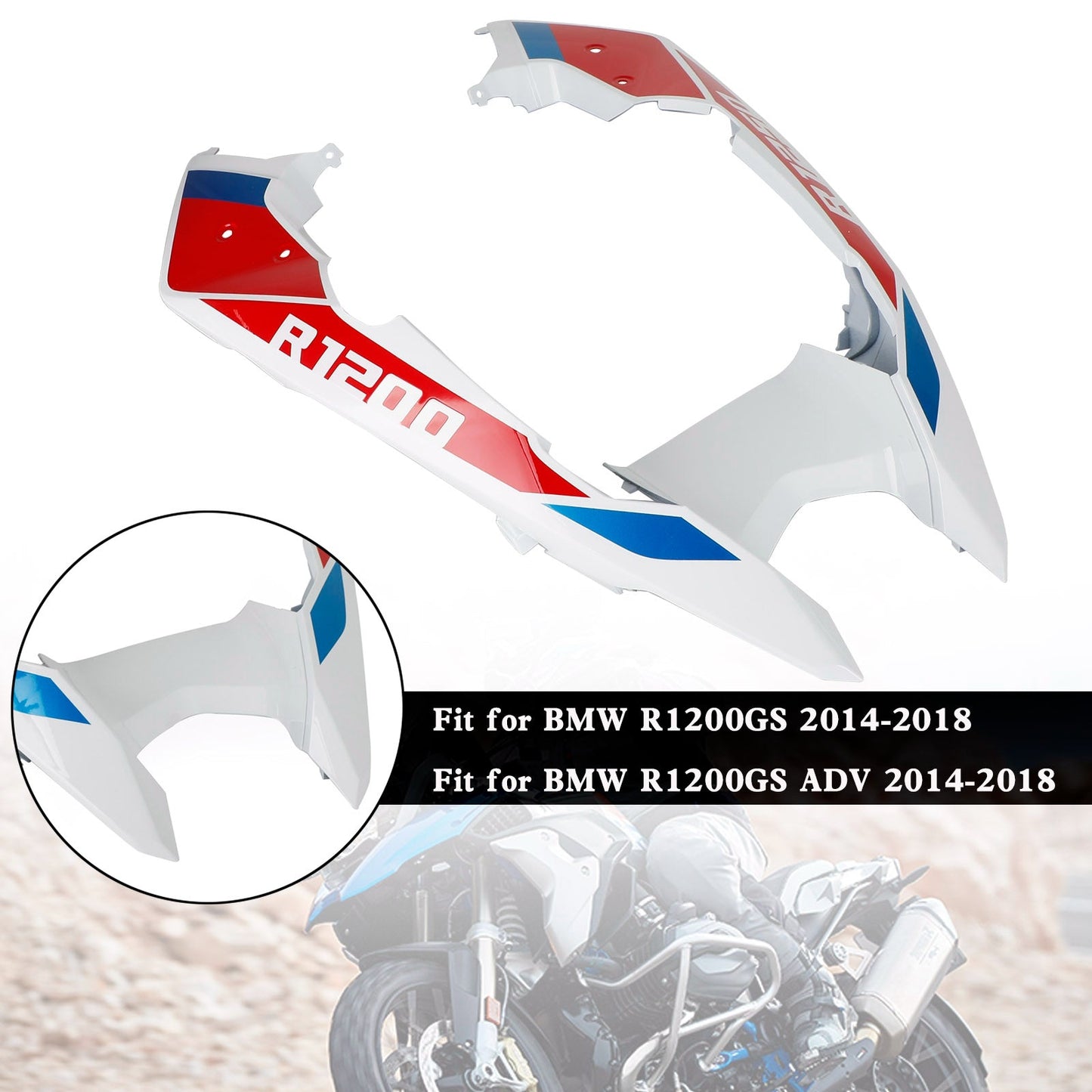 Front Nose Fairing Beak Fender Cover For For BMW R1200GS / ADV 2014-2018