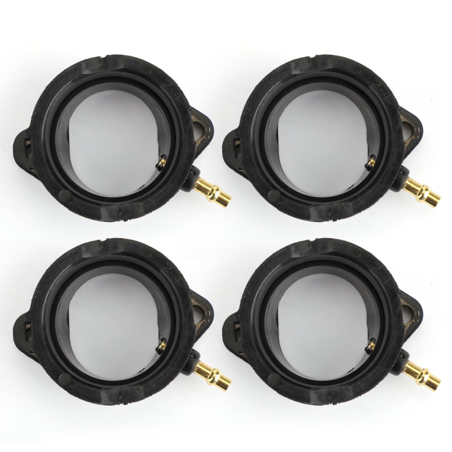 2002-2005 Kawasaki ZX1200 ZZR1200 16065-1210 4 piezas de funda de colector de admisión de carburador
