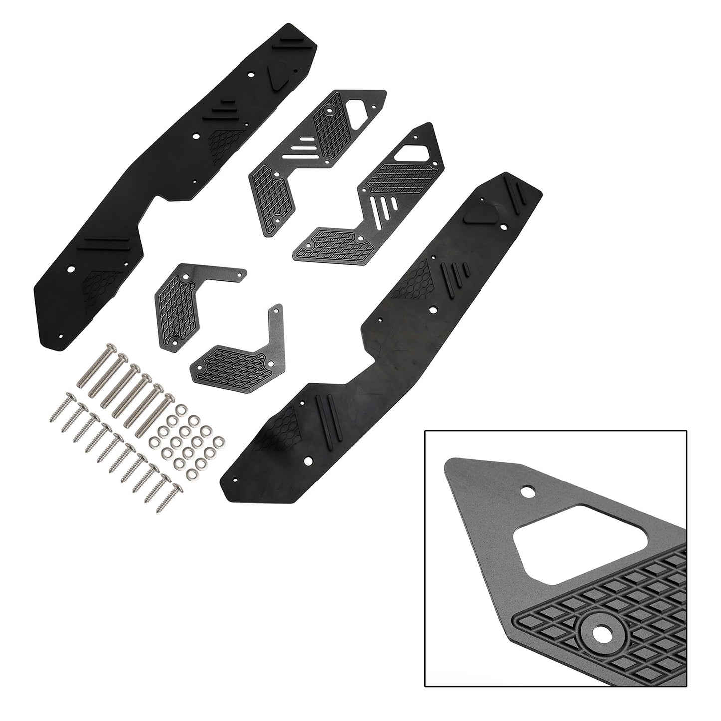 Reposapiés, estriberas, pedal, placa de protección, compatible con HONDA ADV160 2022-2023
